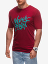 Edoti Tricou roșu pentru bărbați cu Edoti