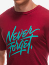 Edoti Tricou roșu pentru bărbați cu Edoti