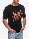 Edoti Tricou negru pentru bărbați cu Edoti