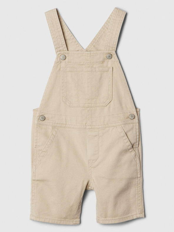 GAP Pantaloni cu bretele pentru copii Bej