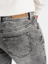 Ombre Clothing Blugi bărbătești cu croială dreaptă gri Ombre Clothing