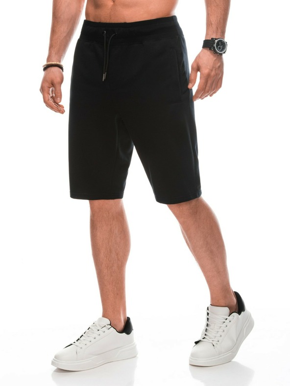Edoti Pantaloni de trening negri pentru bărbați Edoti