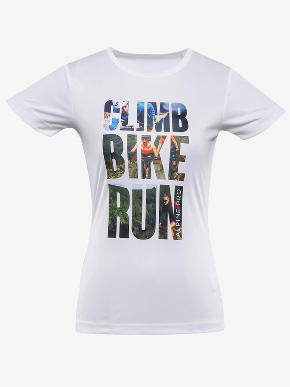 ALPINE PRO Quatra Tricou Alb