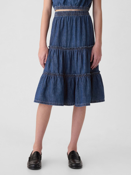 GAP Fustă denim midi pentru copii GAP