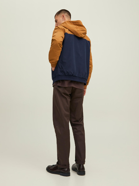 Jack & Jones Jachetă ușoară cu glugă Jack & Jones Rush maro și albastru pentru bărbați
