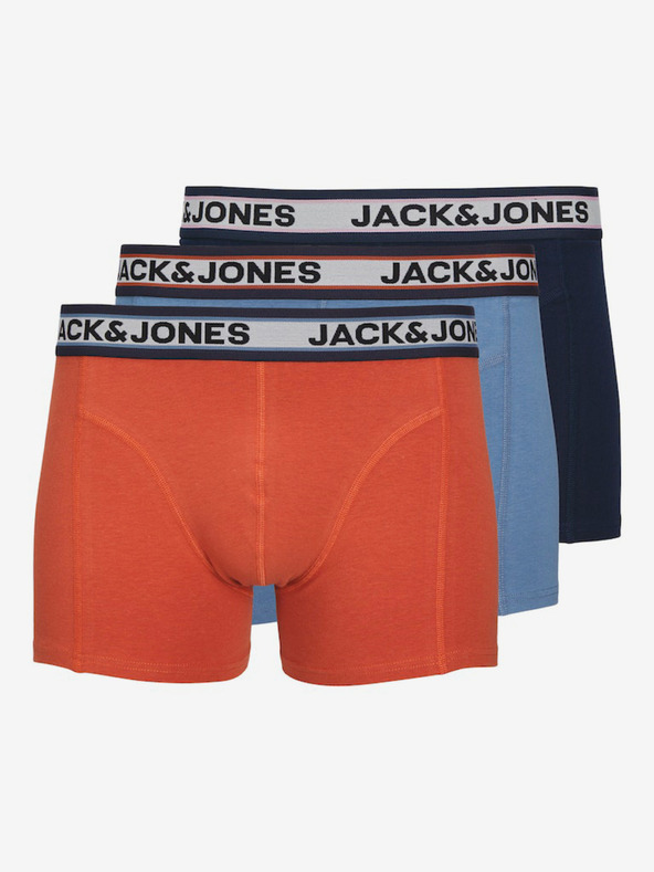 Jack & Jones Boxeri, 3 bucăți Albastru