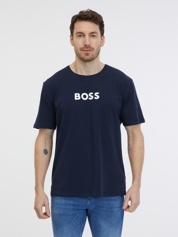 BOSS Tricou albastru închis pentru bărbați BOSS