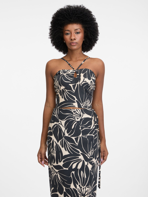 Orsay Top negru pentru femei cu model ORSAY