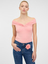 Orsay Tricou roz deschis cu mânecă scurtă pentru femei cu aplicații ORS
