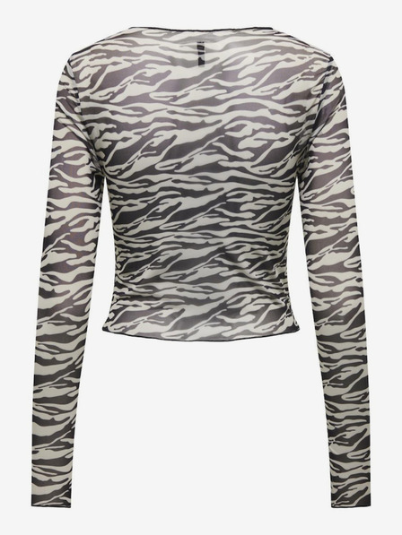 ONLY Top pentru femei cu model crem și negru ONLY Lamy