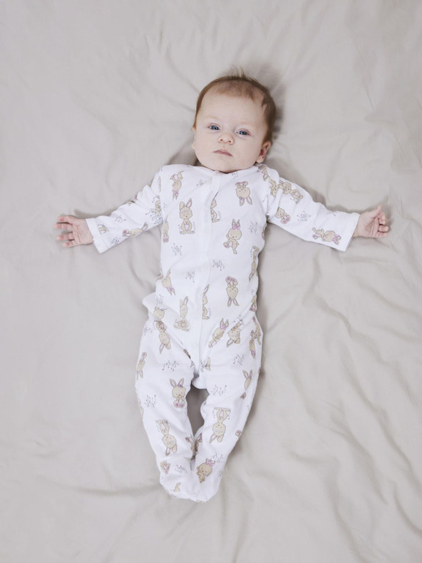 name it Night Suit Salopete pentru copii Alb