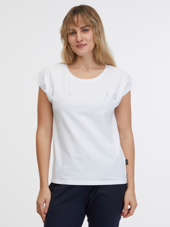 Sam 73 Tricou alb pentru femei SAM 73 Octavia