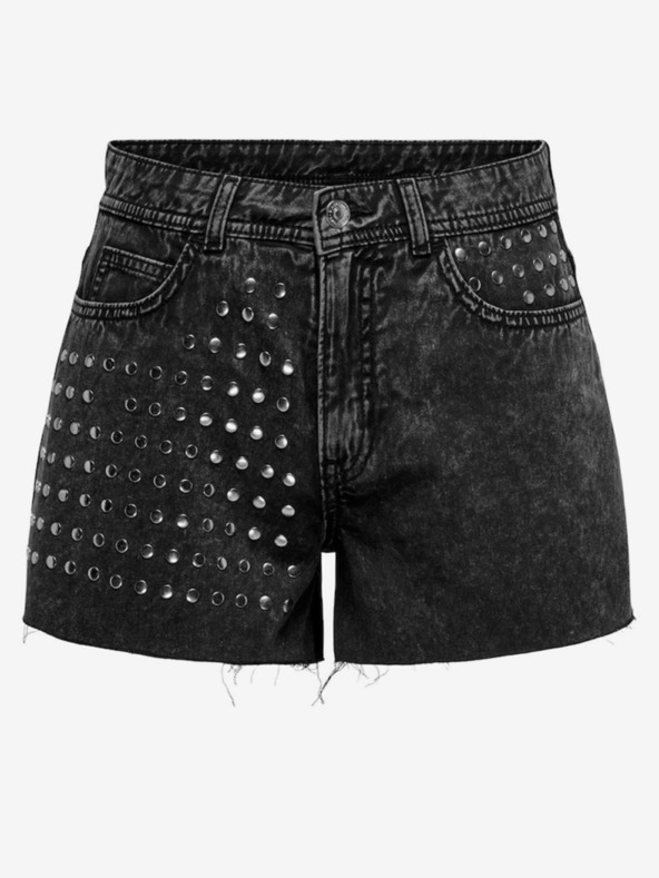 ONLY Pantaloni scurți din denim negri pentru femei ONLY Manja