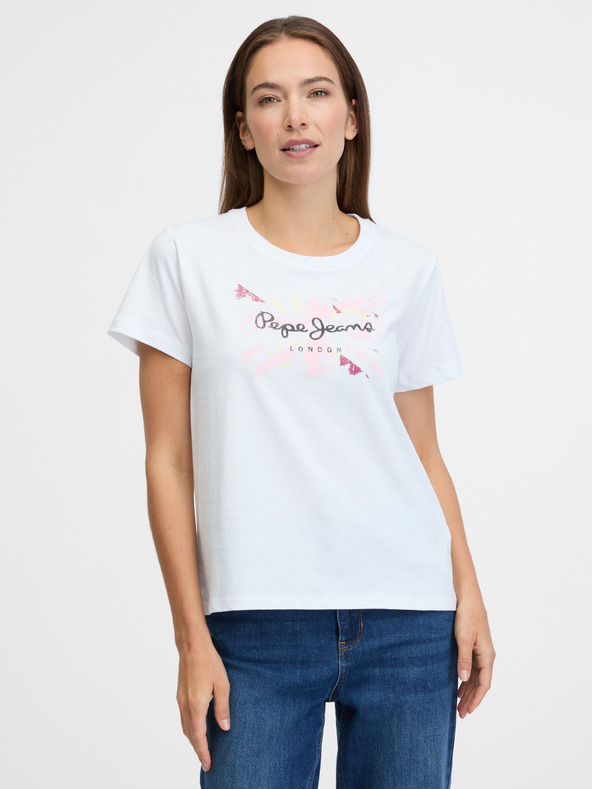 Pepe Jeans Tricou Alb