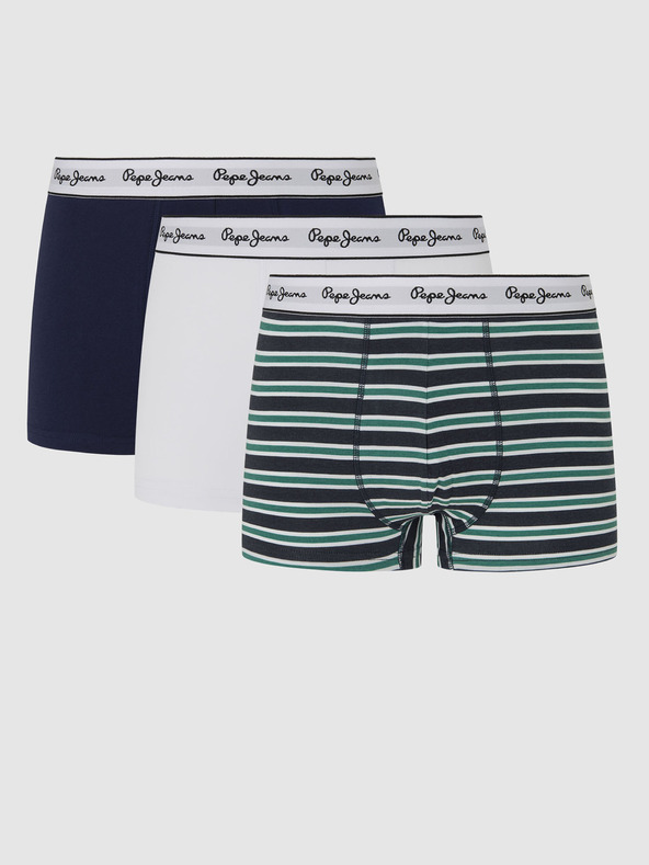 Pepe Jeans Boxeri, 3 bucăți Verde