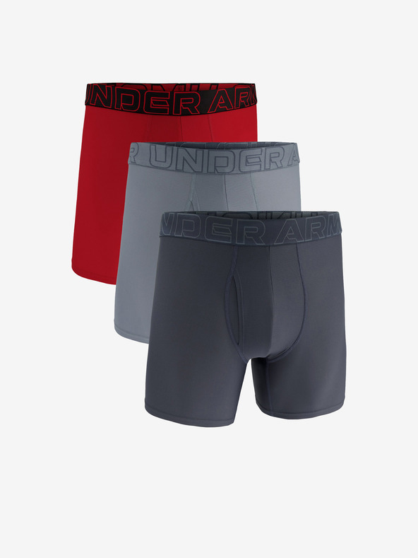 Under Armour M UA Perf Tech Mesh 6in Boxeri, 3 bucăți Gri