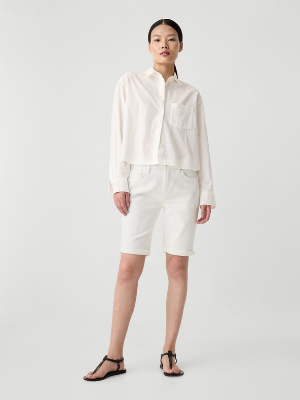 GAP Pantaloni scurți din denim mid rise GAP