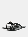 Zaxy Flip flop negru lucios cu detalii aurii Zaxy Spike