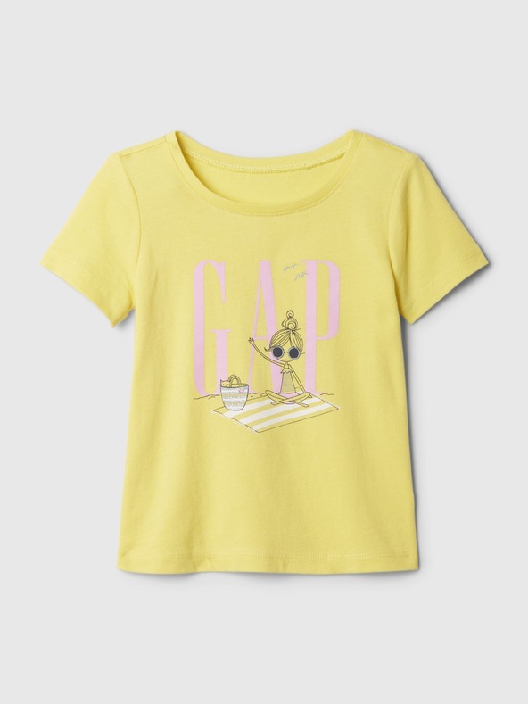 GAP Tricou pentru copii Galben