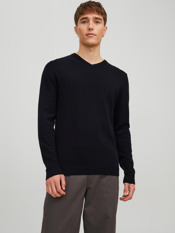 Jack & Jones Basic Pulover Negru