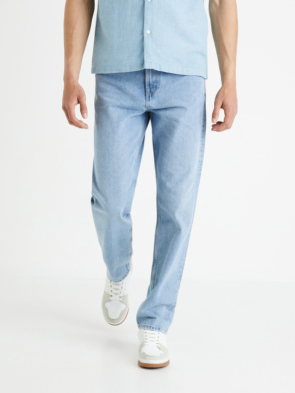 Celio Foloose Jeans Albastru