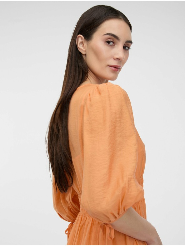 Orsay Rochie midi de culoare portocalie pentru doamne ORSAY