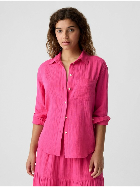 GAP Cămașă oversize din mușelină GAP