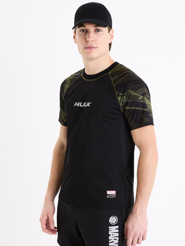 Celio Tricou sport negru pentru bărbați Celio Marvel Hulk
