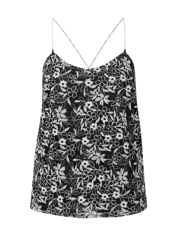 Orsay Top negru cu model pentru femei ORSAY