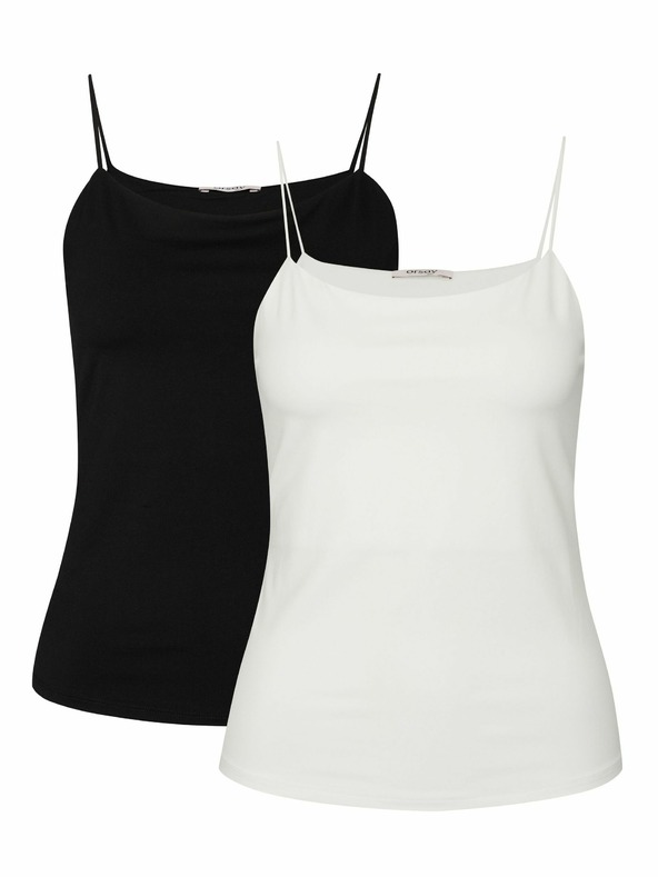 Orsay Tank top 2 buc Negru