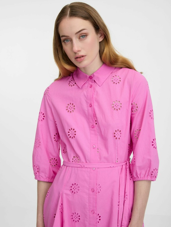 Orsay Rochie cămașă roz pentru femei ORSAY