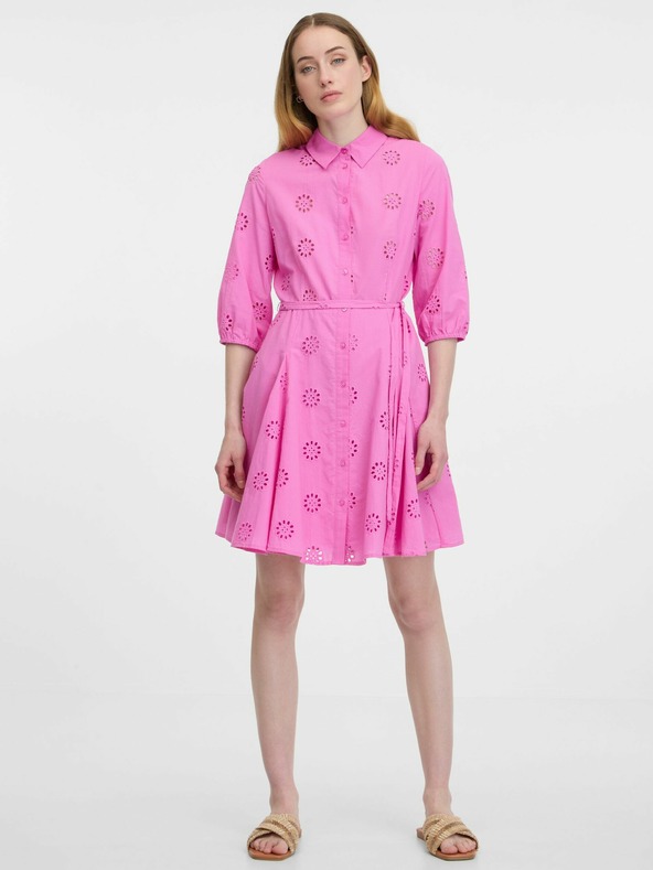 Orsay Rochie cămașă roz pentru femei ORSAY