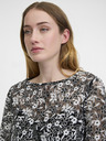 Orsay Bluză de damă neagră cu model ORSAY