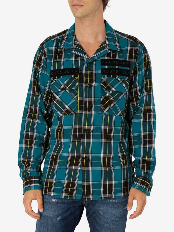Diesel Cămașă Diesel Petrol Plaid S-Takeshi pentru bărbați