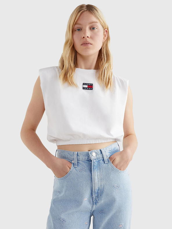 Tommy Jeans Tricou Alb
