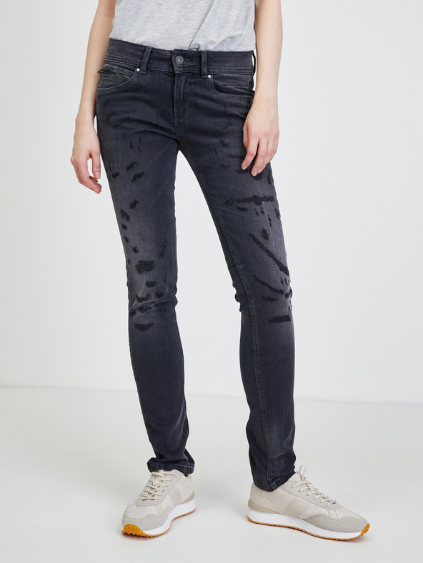 Pepe Jeans Blugi slim fit gri închis pentru femei Pepe Jeans