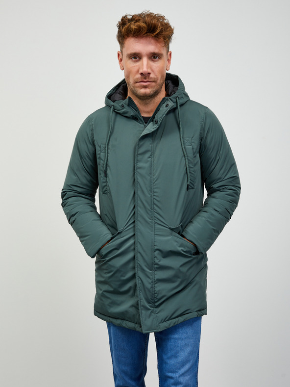 ZOOT.lab Parka verde cu glugă pentru bărbați ZOOT.lab Charls