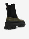 Steve Madden Cizme chelsea din piele negre și verzi pentru femei Steve Madden Triumphal Bootie
