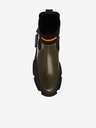 Steve Madden Cizme chelsea din piele negre și verzi pentru femei Steve Madden Triumphal Bootie