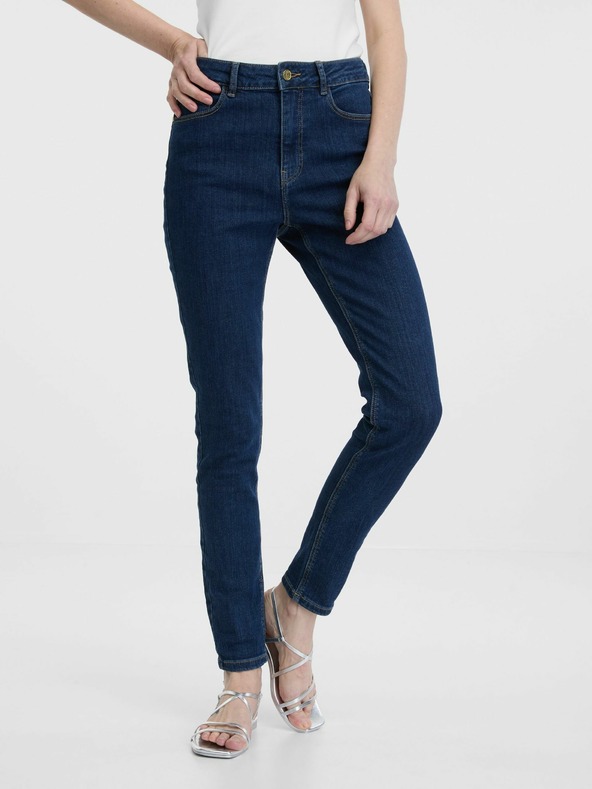 Orsay Blugi skinny albastru închis pentru femei ORSAY