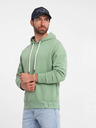 Ombre Clothing Hanorac verde cu glugă pentru bărbați Ombre Clothing