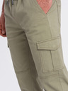 Ombre Clothing Pantaloni cargo jogger kaki pentru bărbați Ombre Clothing