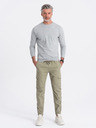 Ombre Clothing Pantaloni cargo jogger kaki pentru bărbați Ombre Clothing