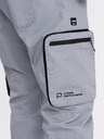 Ombre Clothing Pantaloni cargo jogger gri deschis pentru bărbați Ombre Clothing