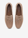 Ombre Clothing Mocasini din piele bej pentru bărbați cu talpă de șofer Ombre Clothing