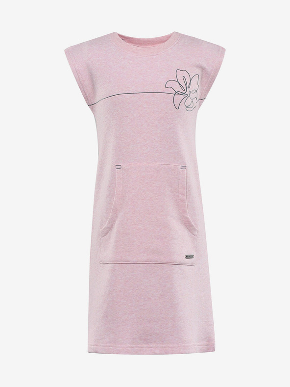 ALPINE PRO Rochie roz pentru fete Alpine Pro HUDERO