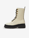 Scotch & Soda Cremă Scotch & Soda Aubri Mid Boot Off Wht Croco din piele pentru femei