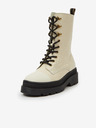 Scotch & Soda Cremă Scotch & Soda Aubri Mid Boot Off Wht Croco din piele pentru femei