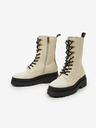 Scotch & Soda Cremă Scotch & Soda Aubri Mid Boot Off Wht Croco din piele pentru femei