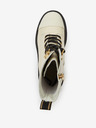 Scotch & Soda Cremă Scotch & Soda Aubri Mid Boot Off Wht Croco din piele pentru femei